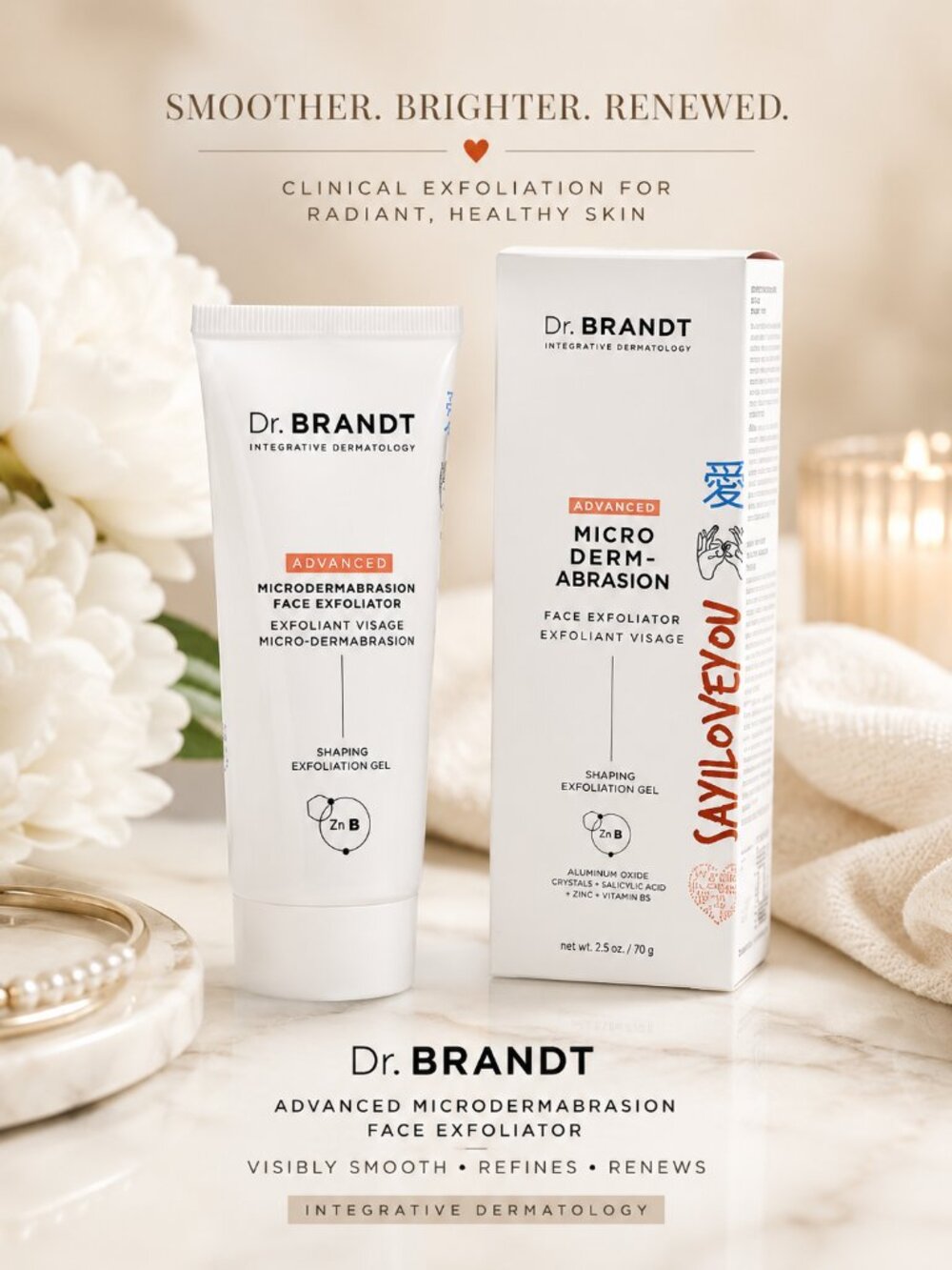 Dr. Brandt White and Orange Advanced Microdermabrasion Face Exfoliator